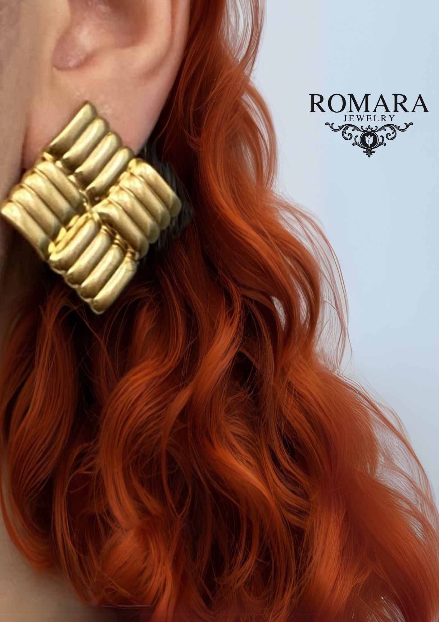 Aretes Tejido  Acero Inox 18kt