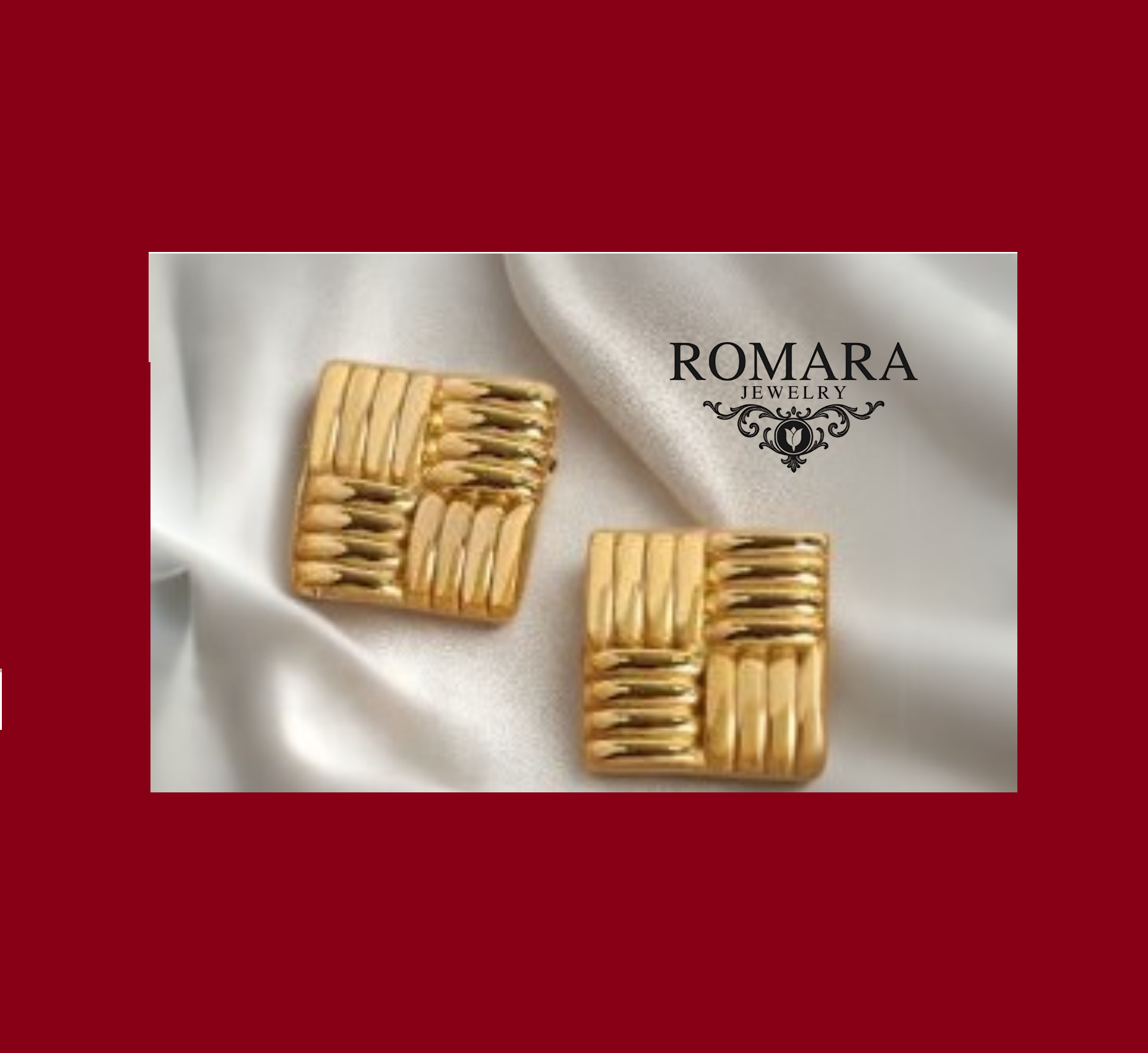Aretes Tejido  Acero Inox 18kt